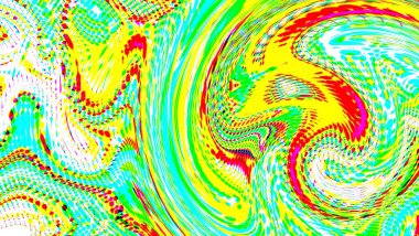 Çok renkli soyut arkaplan. Renkli desen. Dijital efektler. Poster, broşür, el ilanı ve kart için yaratıcı grafik tasarımı. Eşsiz duvar kâğıdı. Ağ, kumaş ve not defteri kapağı için arkaplan.