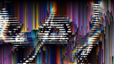 Çok renkli soyut arkaplan. Renkli desen. Dijital efektler. Poster, broşür, el ilanı ve kart için yaratıcı grafik tasarımı. Eşsiz duvar kâğıdı. Ağ, kumaş ve not defteri kapağı için arkaplan.