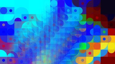 Çok renkli soyut arkaplan. Renkli desen. Dijital efektler. Poster, broşür, el ilanı ve kart için yaratıcı grafik tasarımı. Eşsiz duvar kâğıdı. Ağ, kumaş ve not defteri kapağı için arkaplan.