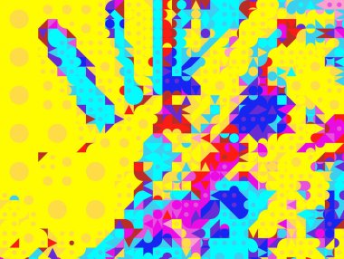 Çok renkli soyut arkaplan. Renkli desen. Dijital efektler. Poster, broşür, el ilanı ve kart için yaratıcı grafik tasarımı. Eşsiz duvar kâğıdı. Ağ, kumaş ve not defteri kapağı için arkaplan.