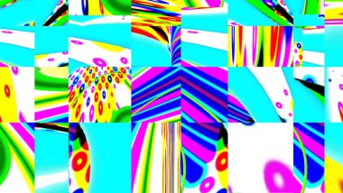 Çok renkli soyut arkaplan. Renkli desen. Dijital efektler. Poster, broşür, el ilanı ve kart için yaratıcı grafik tasarımı. Eşsiz duvar kâğıdı. Ağ, kumaş ve not defteri kapağı için arkaplan.