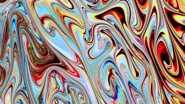 Çok renkli soyut arkaplan. Renkli desen. Dijital efektler. Poster, broşür, el ilanı ve kart için yaratıcı grafik tasarımı. Eşsiz duvar kâğıdı. Ağ, kumaş ve not defteri kapağı için arkaplan.