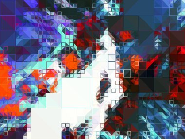 Çok renkli soyut arkaplan. Renkli desen. Dijital efektler. Poster, broşür, el ilanı ve kart için yaratıcı grafik tasarımı. Eşsiz duvar kâğıdı. Ağ, kumaş ve not defteri kapağı için arkaplan.