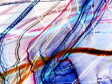 Hafif boya. Neon parıltısı. Şenlik dekorasyonu. Bulanık arkaplan. Parlak doku. Parlak desen. Poster, broşür, el ilanı ve kart için yaratıcı grafik tasarımı. Ağ, kumaş ve örtü için arkaplan.