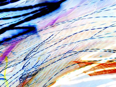 Hafif boya. Neon parıltısı. Şenlik dekorasyonu. Bulanık arkaplan. Parlak doku. Parlak desen. Poster, broşür, el ilanı ve kart için yaratıcı grafik tasarımı. Ağ, kumaş ve örtü için arkaplan.