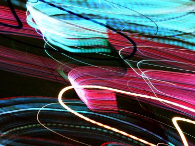 Hafif boya. Neon parıltısı. Şenlik dekorasyonu. Bulanık arkaplan. Parlak doku. Parlak desen. Poster, broşür, el ilanı ve kart için yaratıcı grafik tasarımı. Ağ, kumaş ve örtü için arkaplan.