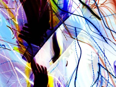 Hafif boya. Neon parıltısı. Şenlik dekorasyonu. Bulanık arkaplan. Parlak doku. Parlak desen. Poster, broşür, el ilanı ve kart için yaratıcı grafik tasarımı. Ağ, kumaş ve örtü için arkaplan.