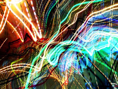 Hafif boya. Neon parıltısı. Şenlik dekorasyonu. Bulanık arkaplan. Parlak doku. Parlak desen. Poster, broşür, el ilanı ve kart için yaratıcı grafik tasarımı. Ağ, kumaş ve örtü için arkaplan.