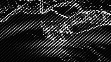 Tek renkli soyut bir arkaplan. Siyah ve beyaz desenli. Yarı renkte. Poster, broşür, broşür, broşür ve kart için yaratıcı karanlık grafik tasarımı. Ağ, kumaş ve örtü için arkaplan.