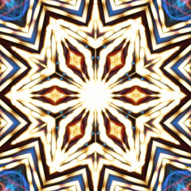 Fraktal soyut arkaplan. Işık efektleri. Neon parıltısı. Şenlik dekorasyonu. Renkli desen. Geometrik doku.