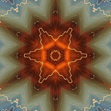 Fraktal soyut arkaplan. Işık efektleri. Neon parıltısı. Şenlik dekorasyonu. Renkli desen. Geometrik doku.