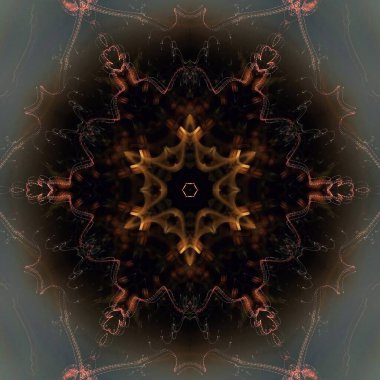 Fraktal soyut arkaplan. Işık efektleri. Neon parıltısı. Şenlik dekorasyonu. Renkli desen. Geometrik doku.