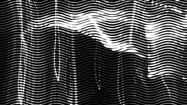 Tek renkli soyut bir arkaplan. Siyah ve beyaz desenli. Yarı renkte. Poster, broşür, broşür, broşür ve kart için yaratıcı karanlık grafik tasarımı. Ağ, kumaş ve örtü için arkaplan.