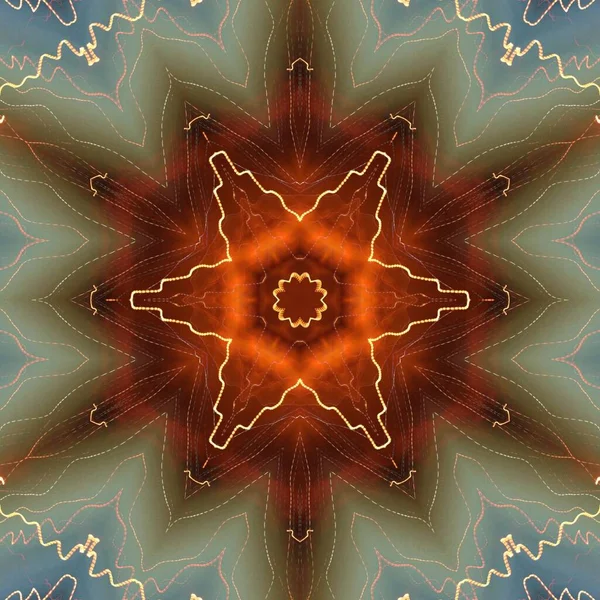 Fraktal soyut arkaplan. Işık efektleri. Neon parıltısı. Şenlik dekorasyonu. Renkli desen. Geometrik doku.