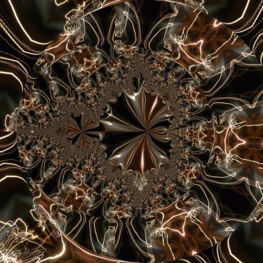 Fraktal soyut arkaplan. Işık efektleri. Neon parıltısı. Şenlik dekorasyonu. Renkli desen. Geometrik doku. 