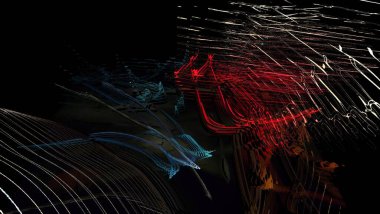 Işık efektleri. Neon parıltısı. Çok renkli soyut arkaplan. Renkli desen. Poster, broşür, el ilanı ve kart için yaratıcı grafik tasarımı. Eşsiz duvar kâğıdı. Ağ, kumaş ve not defteri kapağı için arkaplan.