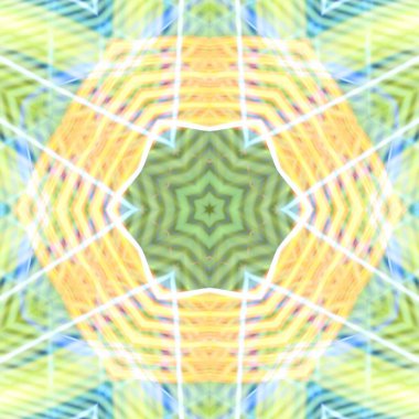 Fraktal soyut arkaplan. Işık efektleri. Neon parıltısı. Şenlik dekorasyonu. Renkli desen. Geometrik doku.