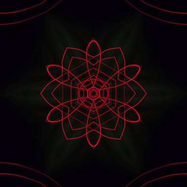 Fraktal soyut arkaplan. Işık efektleri. Neon parıltısı. Şenlik dekorasyonu. Renkli desen. Geometrik doku.