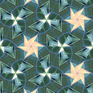 Fraktal soyut arkaplan. Işık efektleri. Neon parıltısı. Şenlik dekorasyonu. Renkli desen. Geometrik doku.