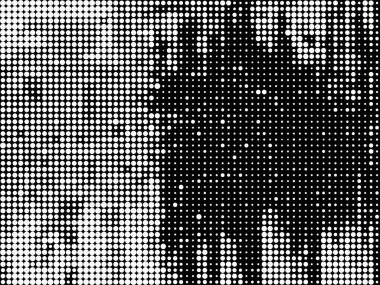 Tek renkli soyut bir arkaplan. Siyah ve beyaz desenli. Yarı renkte. Poster, broşür, broşür, broşür ve kart için yaratıcı karanlık grafik tasarımı. Ağ, kumaş ve örtü için arkaplan.