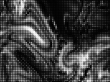 Tek renkli soyut bir arkaplan. Siyah ve beyaz desenli. Yarı renkte. Poster, broşür, broşür, broşür ve kart için yaratıcı karanlık grafik tasarımı. Ağ, kumaş ve örtü için arkaplan.