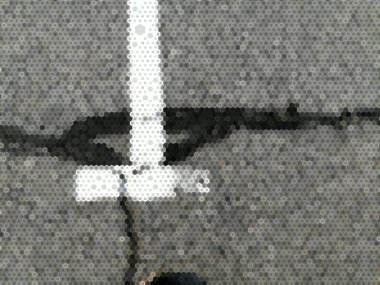 Tek renkli soyut bir arkaplan. Siyah ve beyaz desenli. Yarı renkte. Poster, broşür, broşür, broşür ve kart için yaratıcı karanlık grafik tasarımı. Ağ, kumaş ve örtü için arkaplan.