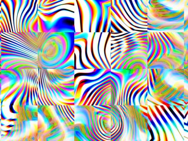 Çok renkli soyut arkaplan. Renkli desen. Dijital efektler. Poster, broşür, el ilanı ve kart için yaratıcı grafik tasarımı. Eşsiz duvar kâğıdı. Ağ, kumaş ve not defteri kapağı için arkaplan.