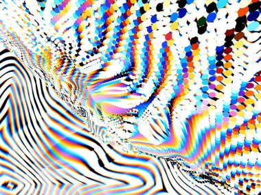 Çok renkli soyut arkaplan. Renkli desen. Dijital efektler. Poster, broşür, el ilanı ve kart için yaratıcı grafik tasarımı. Eşsiz duvar kâğıdı. Ağ, kumaş ve not defteri kapağı için arkaplan.