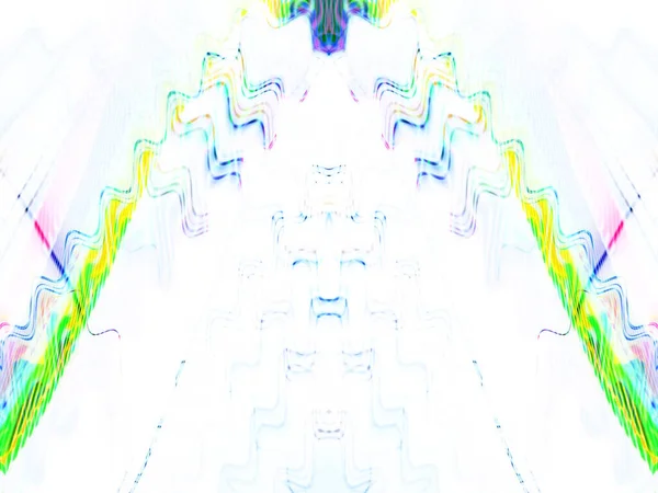 Digitala Effekter Neonglöd Symmetri Och Reflektion Festlig Dekoration Abstrakt Suddig — Stockfoto
