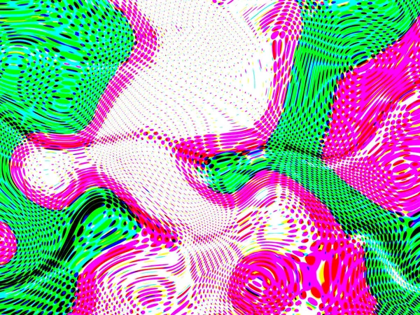 Digitala Effekter Flerfärgad Abstrakt Bakgrund Färgstarkt Mönster Kreativ Grafisk Design — Stockfoto