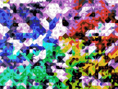 Dijital efektler. Çok renkli soyut arkaplan. Renkli desen. Poster, broşür, el ilanı ve kart için yaratıcı grafik tasarımı. Eşsiz duvar kâğıdı. Ağ, kumaş ve not defteri kapağı için arkaplan.