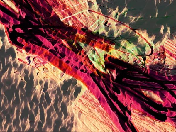 Многоцветный Абстрактный Фон Красочный Рисунок Цифровой Эффект Креативный Графический Дизайн — стоковое фото
