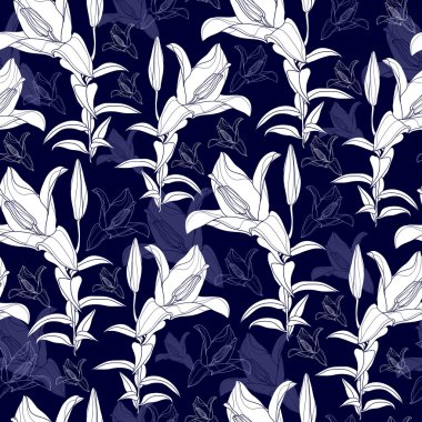 Çiçeklerle kusursuz desen