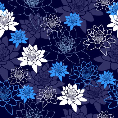 Çiçeklerle kusursuz desen