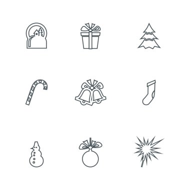 Noel ögeleri koleksiyonu