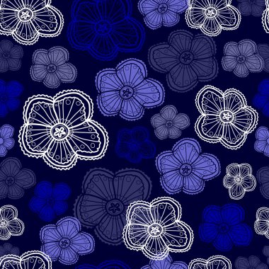 Çiçeklerle kusursuz desen