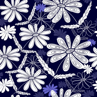 Çiçeklerle kusursuz desen