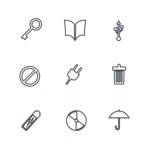 Conjunto de iconos de oficina — Vector de stock