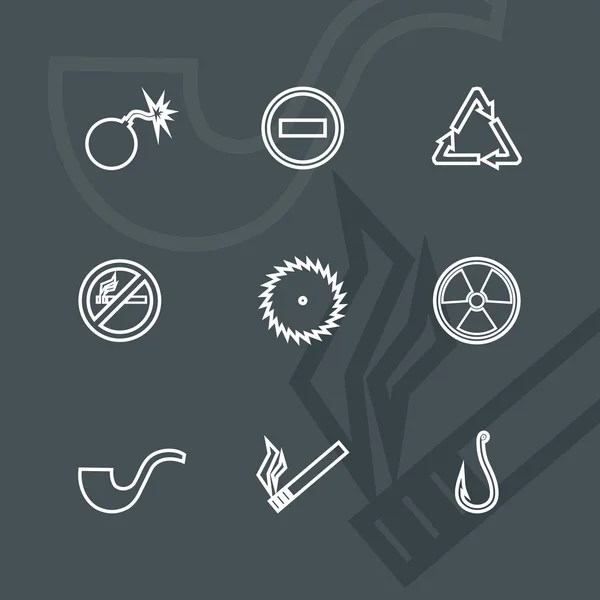 Set of linear icons — Stock Vector