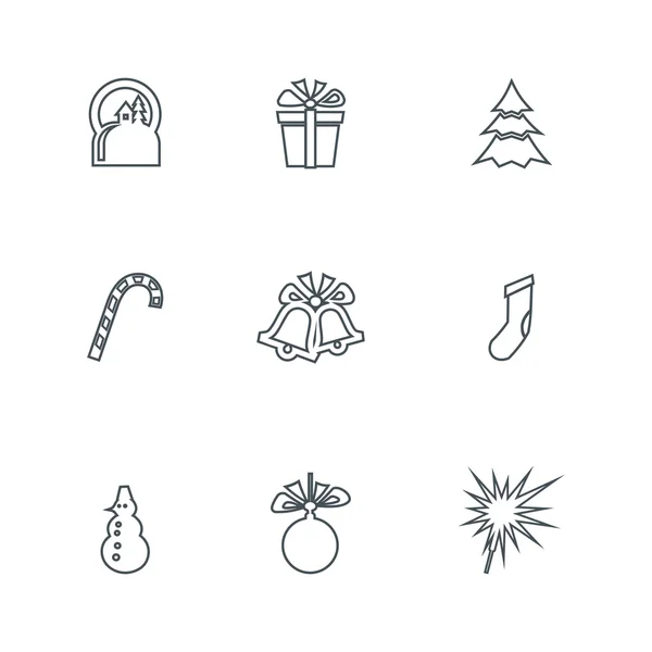 Christmas elements collection — Stock Vector