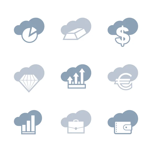 Business  icons set — Stock Vector