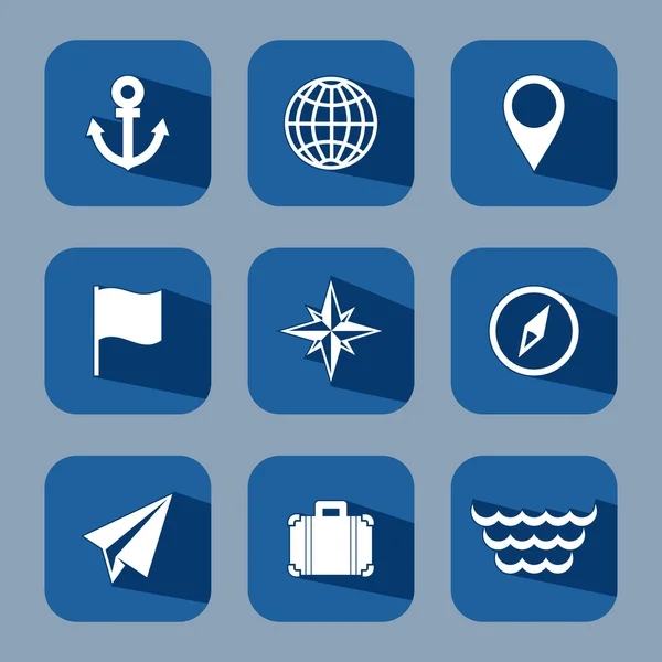 Reise-Icon-Set — Stockvektor