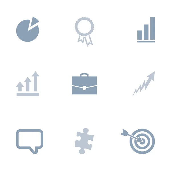 Business Flat Icons gesetzt — Stockvektor