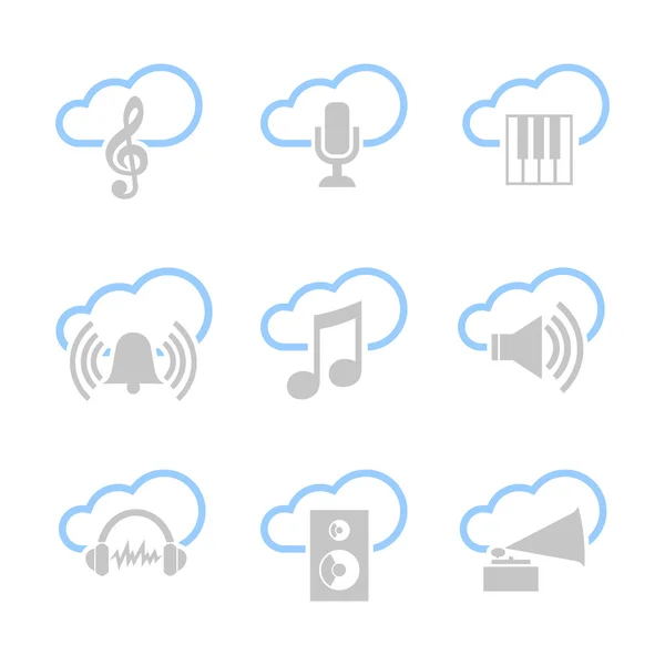 Music icon set — Stock Vector