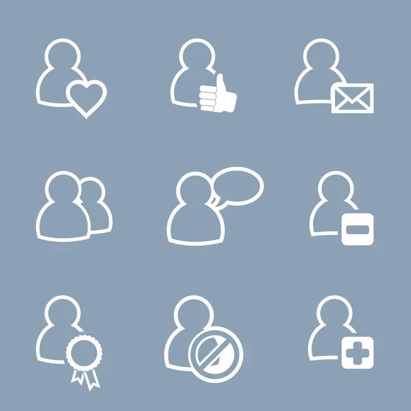 Símbolos web iconos planos — Vector de stock