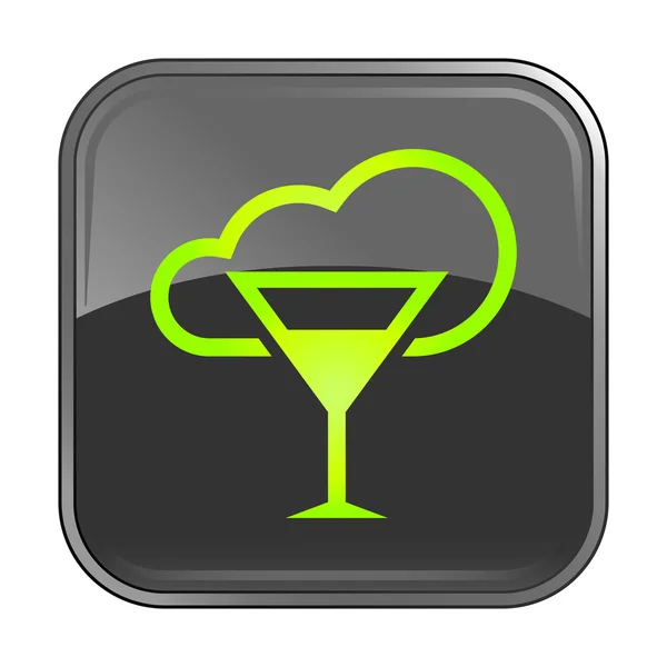 Gray drink icon — Stock Vector