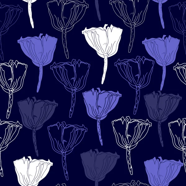 Çiçeklerle kusursuz desen