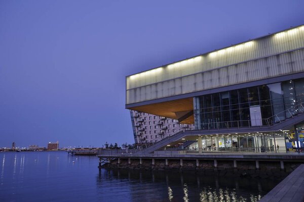 Boston, Massachusetts The Institute of Contemporary Art building in the seaport.