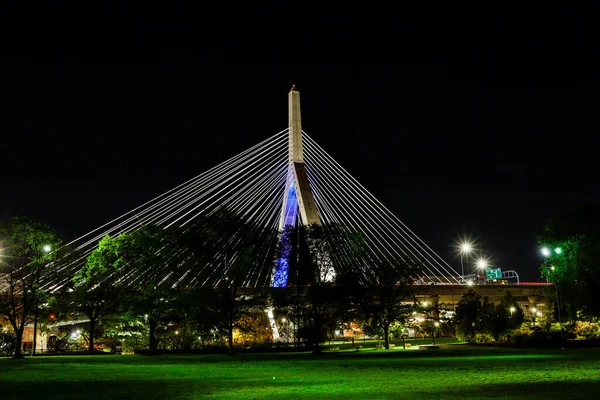 Boston Massachusetts Usa Oct 2020 Leonard Zakim Bunker Hill Memorial — Stock Fotó