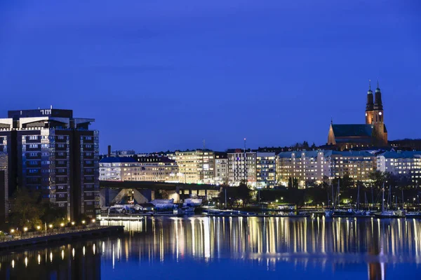 Stockholm Svédország Hornstull Városképe Sodermalm Liljeholmskajen Környékéről — Stock Fotó